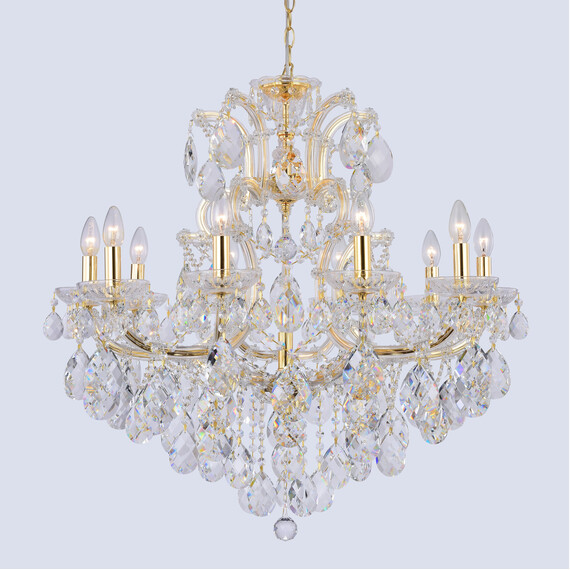 Подвесная люстра Crystal Lux Isabel SP11 Gold/Transparent, фото , изображение 2